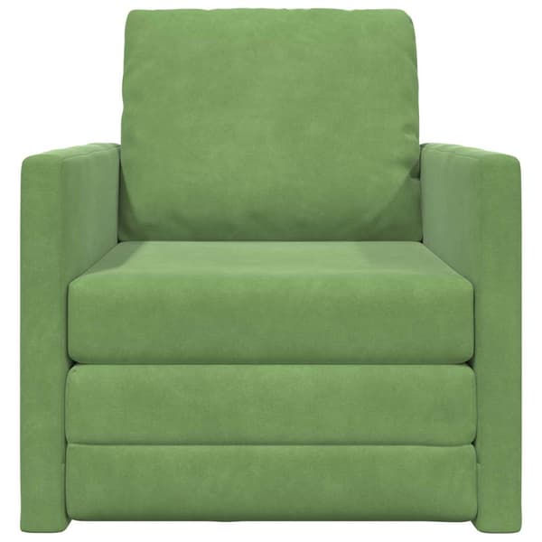 vidaXL Soffsäng Ljusgrön 74 x 77 x 81 cm Sammet