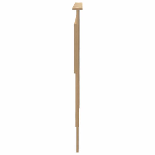 vidaXL Hodegavl med hodegjerde Artisan Eik 120 cm Konstruert tre