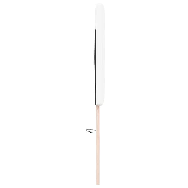 vidaXL LED huvuddyna Vit 160 cm Konstläder