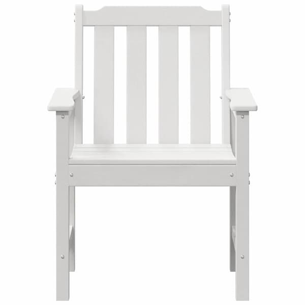 vidaXL Trädgård Stol 4 pcs Vit 65.5 x 59 x 88 cm polyeten