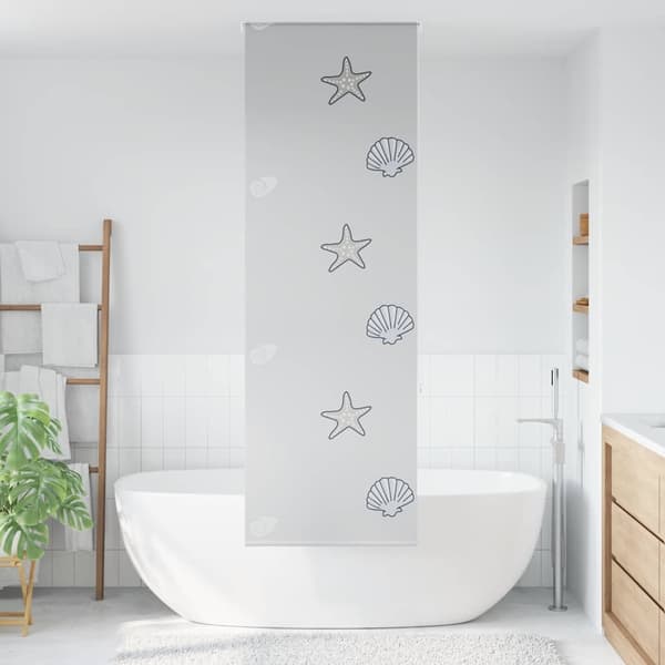 vidaXL Rullgardin för dusch 60x240 cm tyg bredd 56 cm