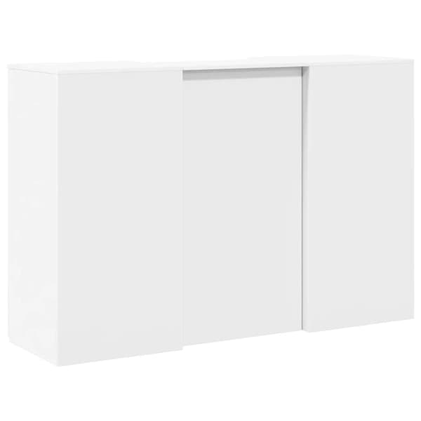 vidaXL Receptionsdisk vit 155x50x103,5 cm konstruerat trä