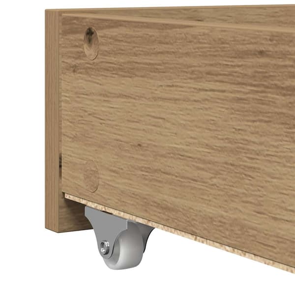 vidaXL Seng med hodegjerde Artisan Eik 100 x 200 cm Konstruert tre