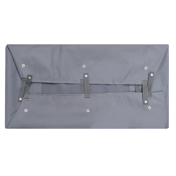 vidaXL Duk til hagevogn mørkegrå 81x41x21 cm stoff