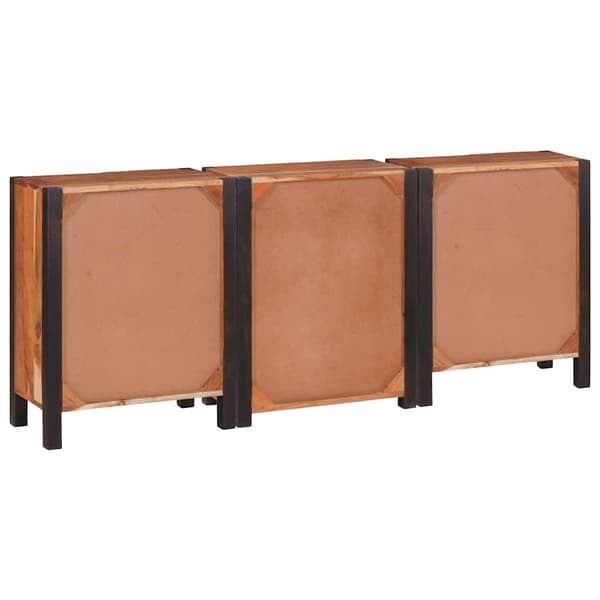 vidaXL Serviesskap 3 pcs Brun 55 x 30 x 75 cm Solid akasietre