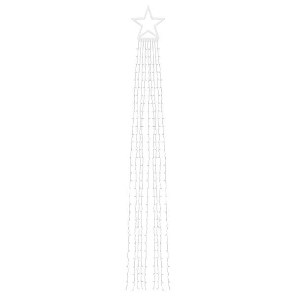 vidaXL Julgransbelysning 320 LED färgglad 375 cm