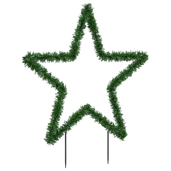 vidaXL Julelysdekorasjon med pigger stjerne 115 LEDs 85 cm