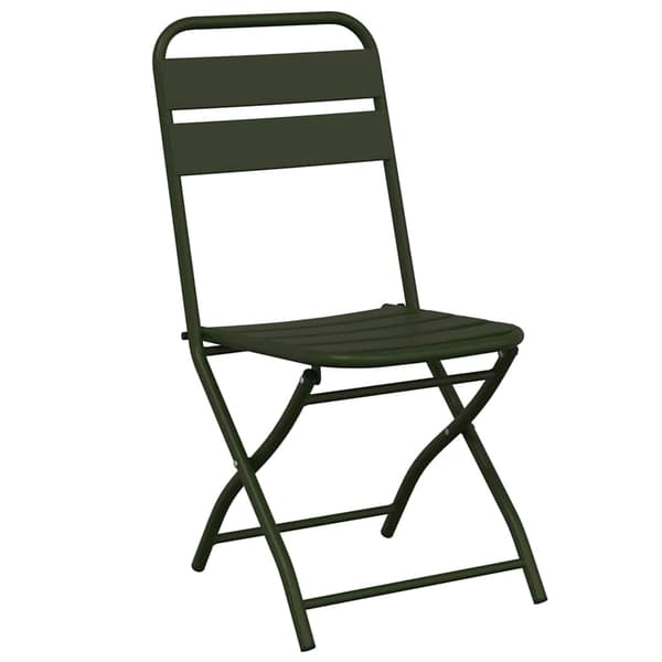 vidaXL Bistroset 3 pcs Grön Stål