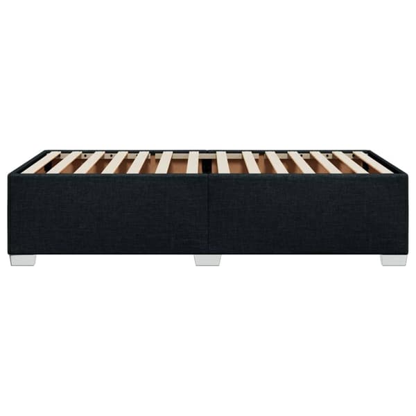 vidaXL Sängram svart 90x190 cm tyg