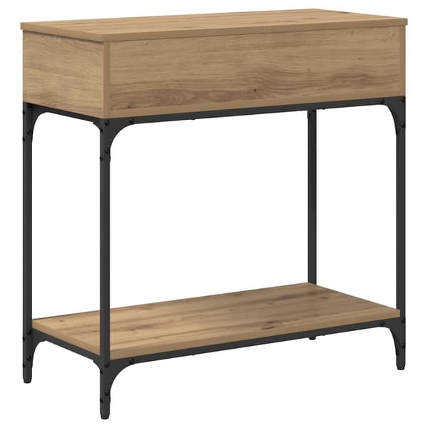 vidaXL Konsollbord artisan eik 75 x 34.5 x 75 cm Konstruert tre