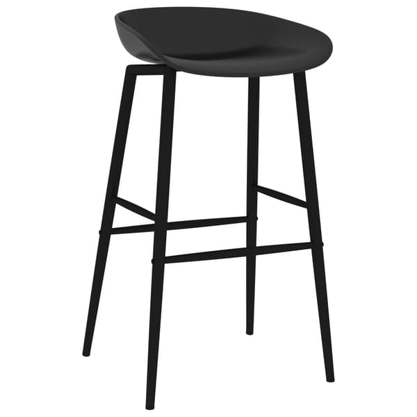vidaXL Bargrupp 5 delar vit och svart
