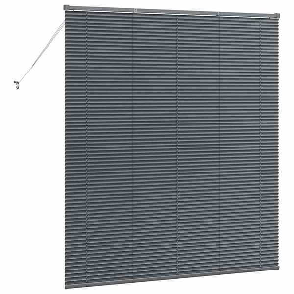 vidaXL Persienner Mörkgrå 175 x 155 cm Aluminium