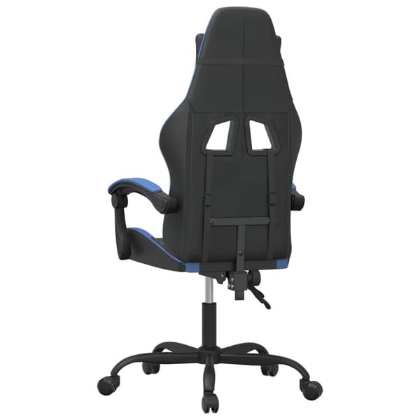 vidaXL Gamingstol svart och blå konstläder