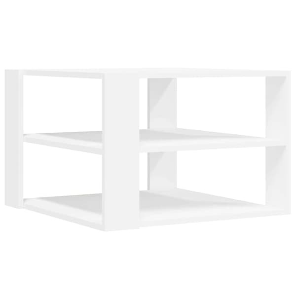 vidaXL Soffbord vit 58x58x40 cm konstruerat trä