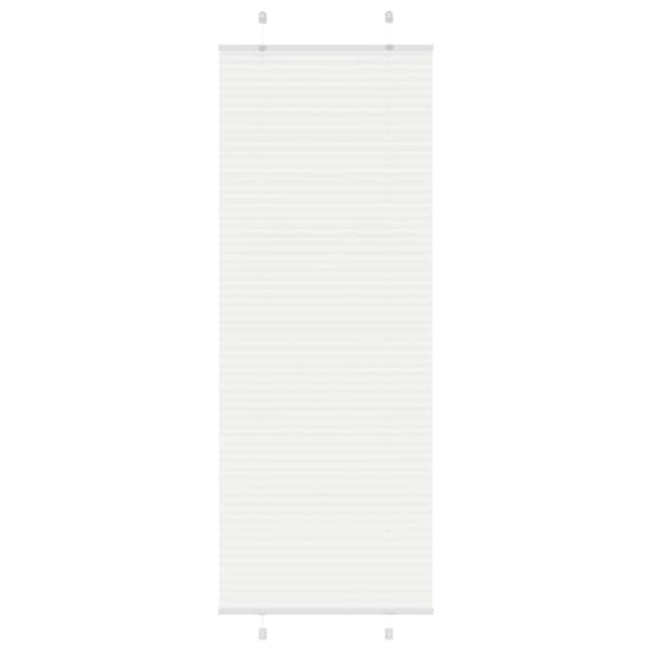 vidaXL Plisserad persienn vit 80x200 cm tyg bredd 79,4 cm polyester