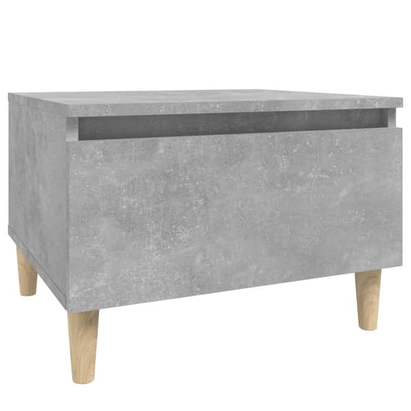 vidaXL Sidebord betonggrå 50x46x35 cm konstruert tre