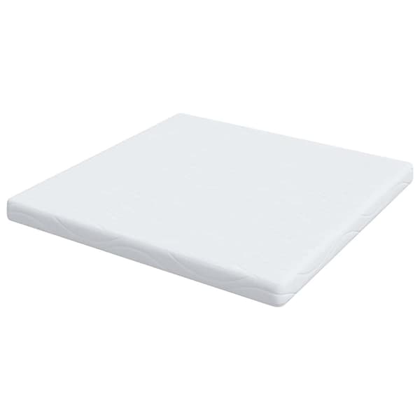 vidaXL Madrass Vit 200 x 200 cm Jacquardtyg