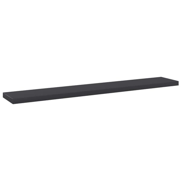 vidaXL Hyllplan 4 st grå 60x10x1,5 cm spånskiva