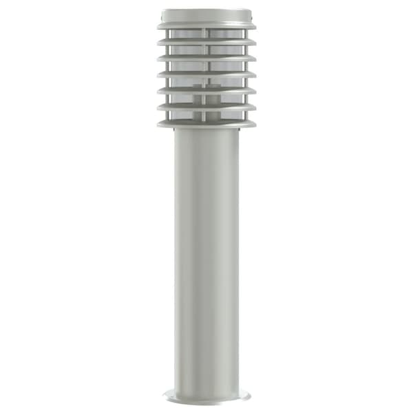 vidaXL Utendørs gulvlamper 3 stk sølv 60 cm rustfritt stål