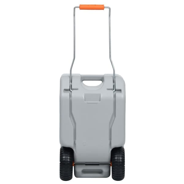 vidaXL Vanntank med hjul for camping 25 L grå