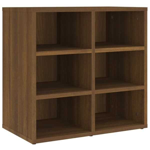vidaXL Skoskap brun eik 52,5x30x50 cm