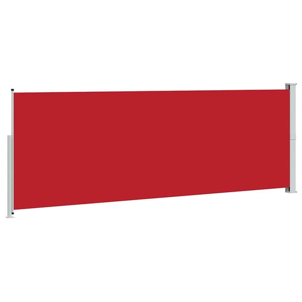 vidaXL Infällbar sidomarkis 160 x 500 cm röd