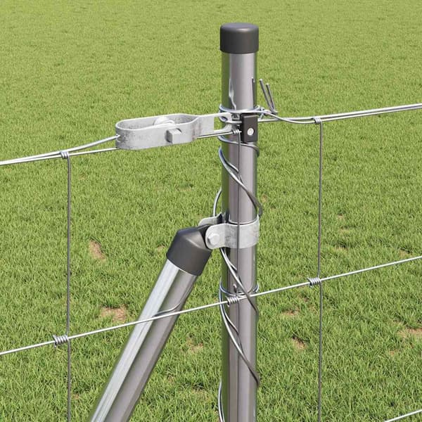 vidaXL Stängselstolpe Galvaniserad 50 x 1 m Stål