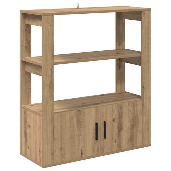 vidaXL Serviesskap artisan eik 30 x 80 x 90 cm Konstruert tre