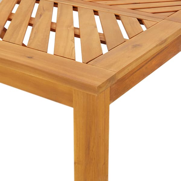 vidaXL Hage Spisegruppe 7 pcs Brun Solid akasietre