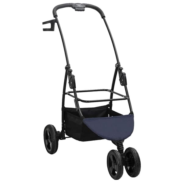 vidaXL Sammenleggbar kjæledyrvogn Blå 78 x 54 x 101 cm Polyester