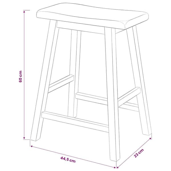 vidaXL Barsett i 3 deler MDF svart
