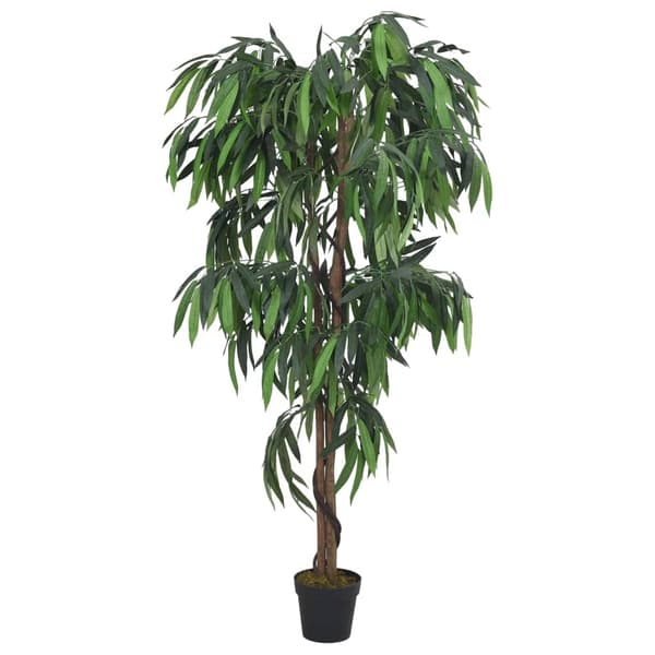 vidaXL Konstväxt mangoträd 1050 blad 200 cm grön