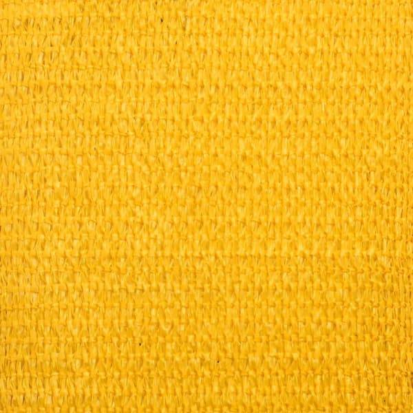 vidaXL Solseil 160 g/m² rektangulær gul 6x7 m HDPE