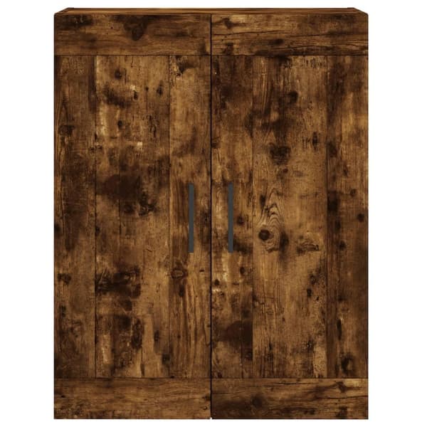 vidaXL Highboard røkt eik 69,5x34x180 cm konstruert tre