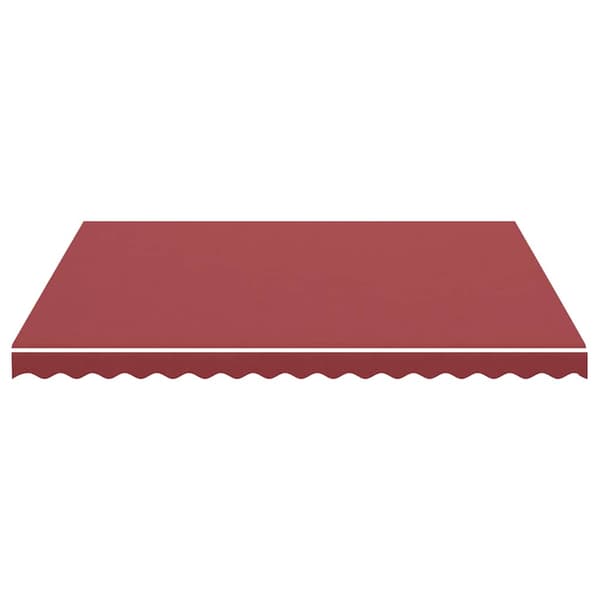 vidaXL Erstatningsduk for markise burgunder 400x350 cm polyester