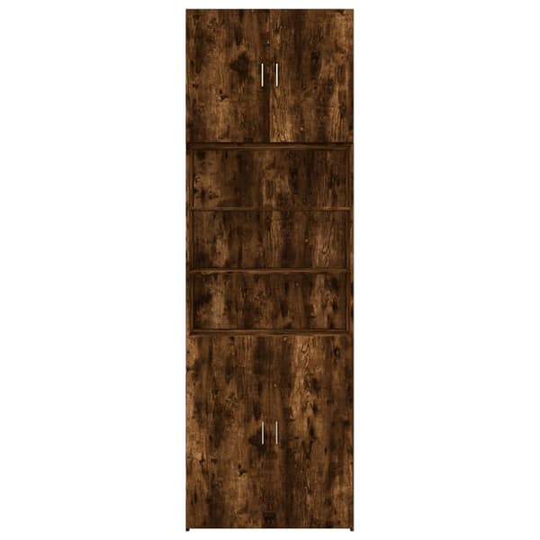 vidaXL Highboard røkt eik 80x42,5x249 cm konstruert tre
