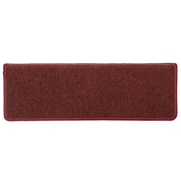 vidaXL Trappematter 30 stk 65x21x4 cm bordeaux rektangulær kant