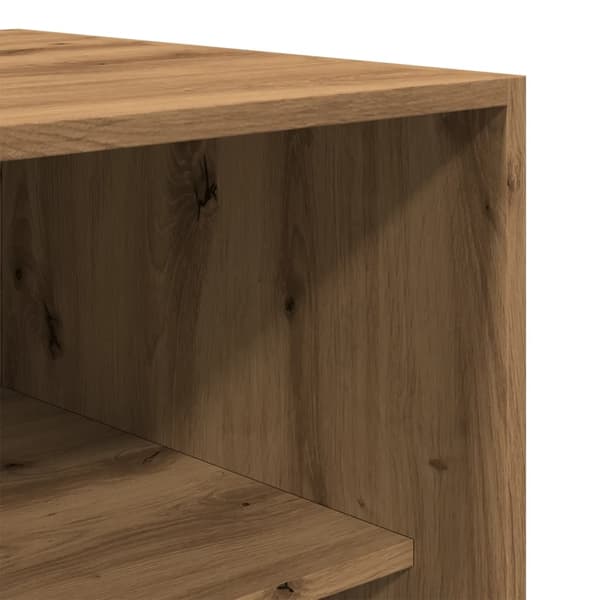 vidaXL Garderobe artisan eik 50x50x200 cm konstruert tre