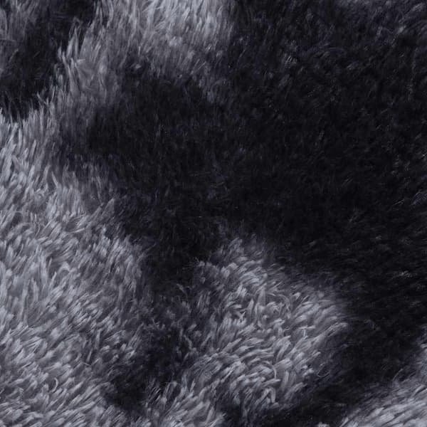 vidaXL Flossteppe med lang luv NAVARRA mørkegrå 200x200 cm polyester