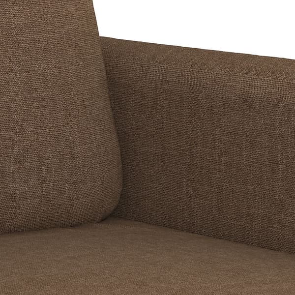vidaXL 2-sitssoffa brun 120 cm tyg