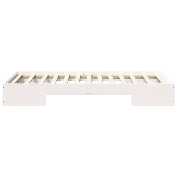 vidaXL Sängram Vit 90 x 200 cm