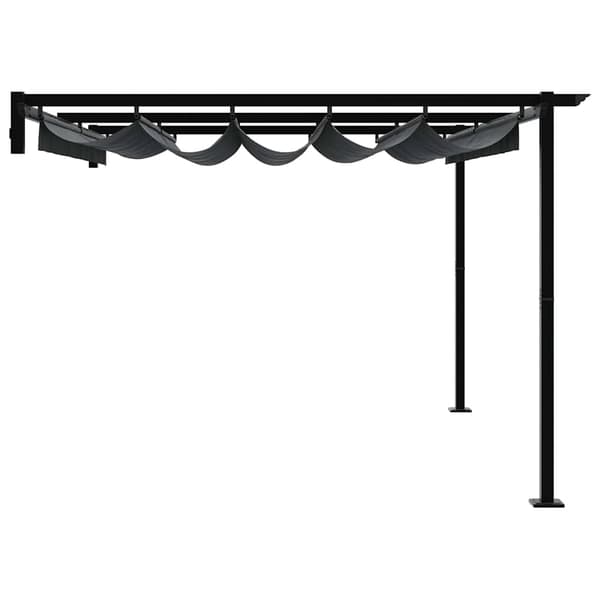 vidaXL Paviljong Antracit 400 x 300 x 200 cm Polyester