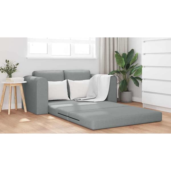 vidaXL Soffsäng 60cm Ljusgrå tyg