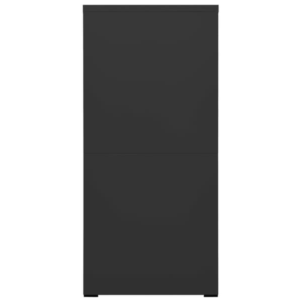 vidaXL Dokumentskåp antracit 46x62x133 cm stål