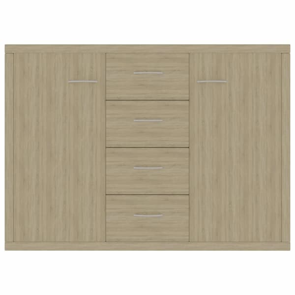 vidaXL Skjenk sonoma eik 88x30x65 cm sponplate