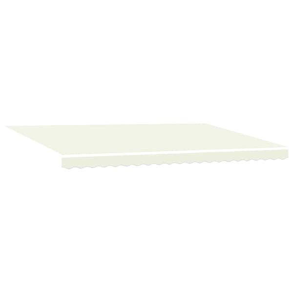 vidaXL Markiseramme Krem 500 × 300 cm Polyester med PU-belegg