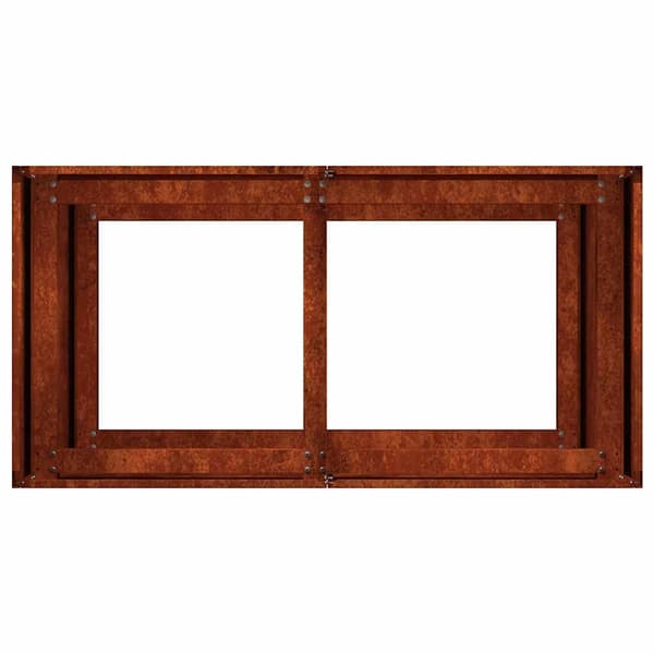 vidaXL Plantekasse rust 80x40x80 cm forvitringsstål
