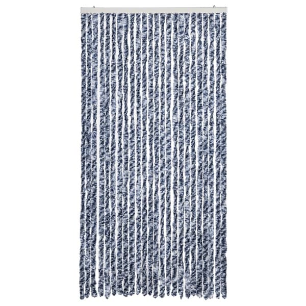 vidaXL Fluegardin blå og hvit 100x200 cm chenille