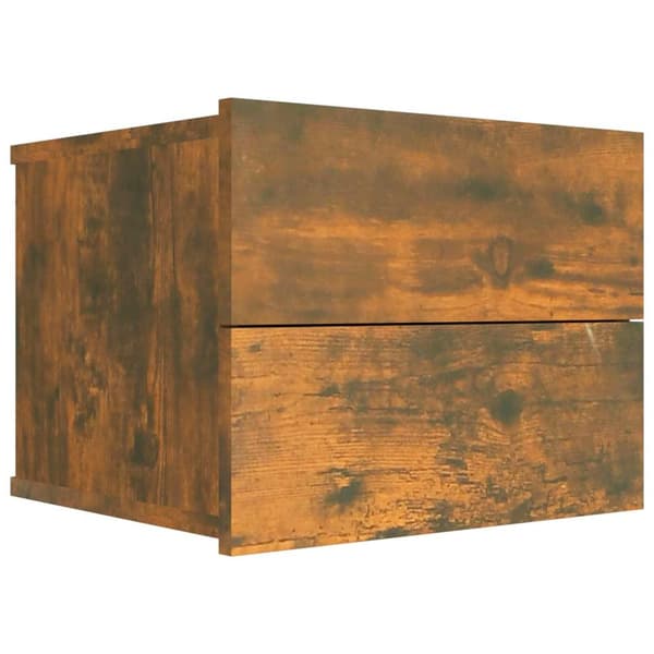 vidaXL Nattbord røkt eik 40x30x30 cm konstruert tre