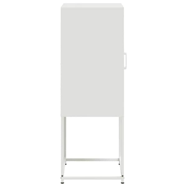 vidaXL Highboard hvit 36x39x107 cm stål